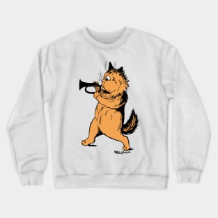 The Trumpet Playing Cat Crewneck Sweatshirt